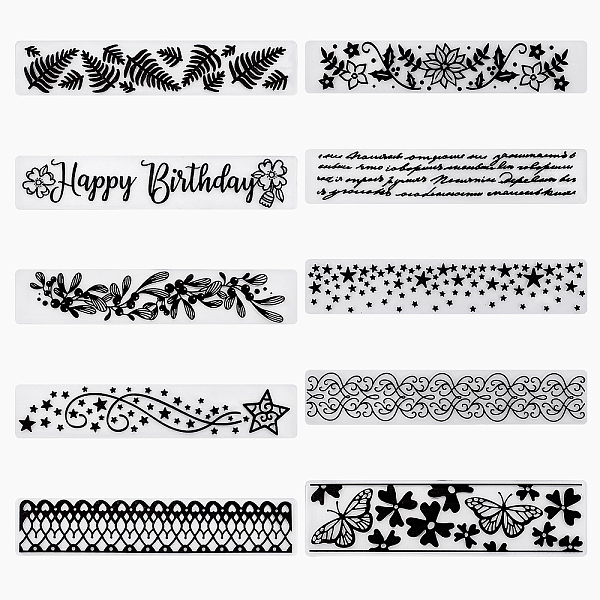 PandaHall GORGECRAFT 10PCS Flower and Leaf Plastic Embossing Folder DIY Craft Template Moulds Star Stamp Stencils Template Written Words..., Clear
PandaHall GORGECRAFT 10PCS Flower and Leaf Plastic Embossing Folder DIY Craft Template Moulds Star Stamp Stencils Template Written Words..., Clear
