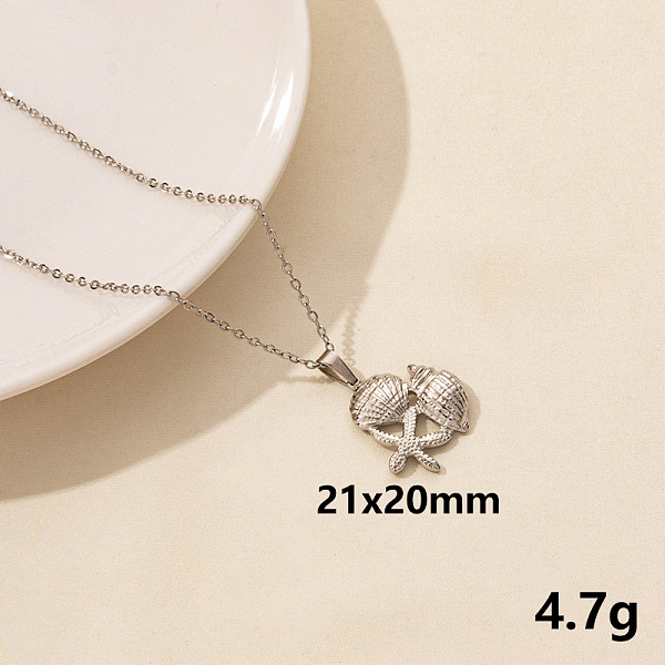 PandaHall Stainless Steel Shell Pendant Necklaces for Women Stainless Steel Shell Shape
PandaHall Stainless Steel Shell Pendant Necklaces for Women Stainless Steel Shell Shape