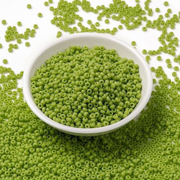 PandaHall MIYUKI Round Rocailles Beads, Japanese Seed Beads, (RR416) Opaque Chartreuse, 8/0, 3mm, Hole: 1mm, about 2111~2277pcs/50g Glass..., Green
PandaHall MIYUKI Round Rocailles Beads, Japanese Seed Beads, (RR416) Opaque Chartreuse, 8/0, 3mm, Hole: 1mm, about 2111~2277pcs/50g Glass..., Green