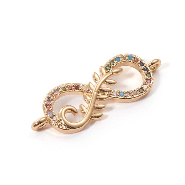 PandaHall Brass Micro Pave Cubic Zirconia Links connectors, Infinity, Colorful, Golden, 9x27x2mm, Hole: 1.2mm Brass+Cubic Zirconia Infinity
PandaHall Brass Micro Pave Cubic Zirconia Links connectors, Infinity, Colorful, Golden, 9x27x2mm, Hole: 1.2mm Brass+Cubic Zirconia Infinity