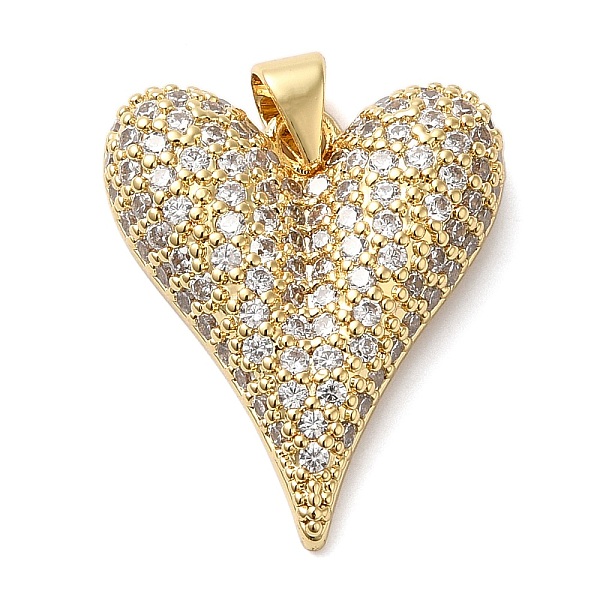 PandaHall Brass Micro Pave Clear Cubic Zirconia Pendants, Heart, Golden, 24x20x5mm, Hole: 4x5mm Brass+Cubic Zirconia Heart Clear
PandaHall Brass Micro Pave Clear Cubic Zirconia Pendants, Heart, Golden, 24x20x5mm, Hole: 4x5mm Brass+Cubic Zirconia Heart Clear