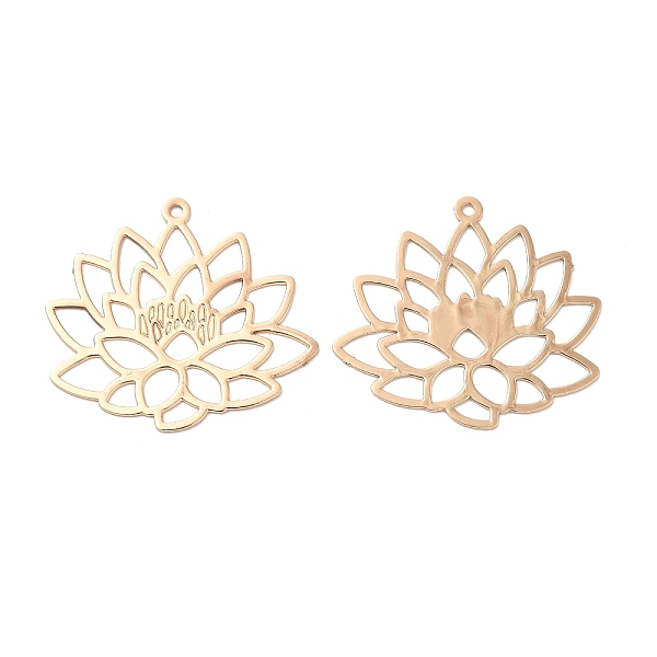 PandaHall Long-Lasting Plated Brass Pendants, Hollow, Lotus Charm, Light Gold, 22.5x25x0.3mm, Hole: 1mm Brass Flower
PandaHall Long-Lasting Plated Brass Pendants, Hollow, Lotus Charm, Light Gold, 22.5x25x0.3mm, Hole: 1mm Brass Flower