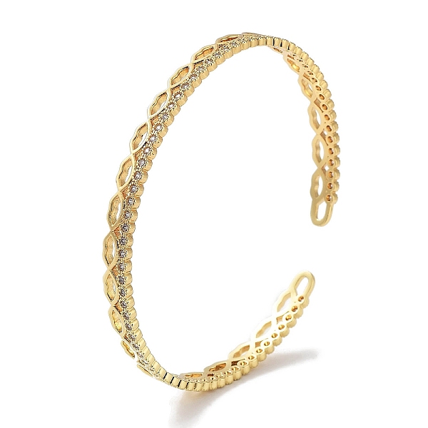 PandaHall Lip Brass Micro Pave Clear Cubic Zirconia Open Cuff Bangles for Women, Real 18K Gold Plated, Inner Diameter: 2-1/4 inch(5.85cm)...
PandaHall Lip Brass Micro Pave Clear Cubic Zirconia Open Cuff Bangles for Women, Real 18K Gold Plated, Inner Diameter: 2-1/4 inch(5.85cm)...
