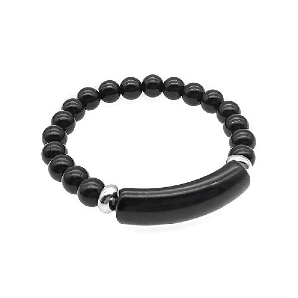 PandaHall Natural Black Onyx Bead Stretch Bracelets for Women Men, Perimeter:7-7/8 inch(20cm) Black Onyx
PandaHall Natural Black Onyx Bead Stretch Bracelets for Women Men, Perimeter:7-7/8 inch(20cm) Black Onyx