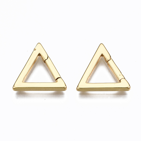 PandaHall Brass Twister Clasps, Cadmium Free & Nickel Free & Lead Free, Triangle, Real 16K Gold Plated, 16x16x2mm, Inner Diameter: 10x9mm...
PandaHall Brass Twister Clasps, Cadmium Free & Nickel Free & Lead Free, Triangle, Real 16K Gold Plated, 16x16x2mm, Inner Diameter: 10x9mm...