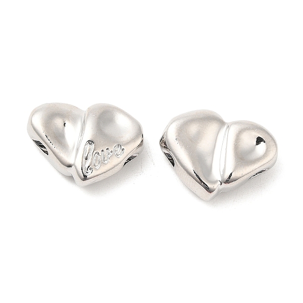 PandaHall Alloy Slide Charms, Heart with word LOVE, Platinum, 13.5x18x6mm, Hole: 2mm Alloy Heart
PandaHall Alloy Slide Charms, Heart with word LOVE, Platinum, 13.5x18x6mm, Hole: 2mm Alloy Heart