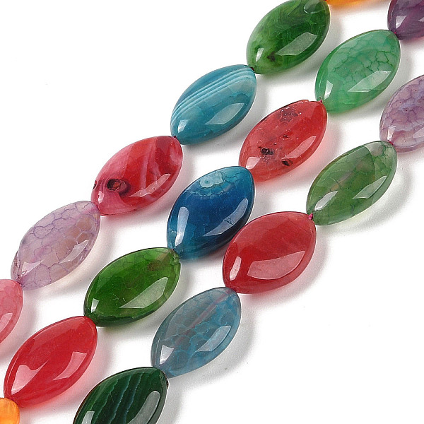 PandaHall Natural Agate Beads Strands, Dyed & Heated, Horse Eye, Mixed Color, 19.5x12x6mm, Hole: 1.2mm, about 21pcs/strand, 16.34''(41.5cm)..., Multicolor
PandaHall Natural Agate Beads Strands, Dyed & Heated, Horse Eye, Mixed Color, 19.5x12x6mm, Hole: 1.2mm, about 21pcs/strand, 16.34''(41.5cm)..., Multicolor