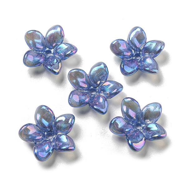 PandaHall AB Color Plated Acrylic Beads, with Glitter Powder, Flower, Cornflower Blue, 23x7mm, Hole: 2mm Acrylic Flower
PandaHall AB Color Plated Acrylic Beads, with Glitter Powder, Flower, Cornflower Blue, 23x7mm, Hole: 2mm Acrylic Flower