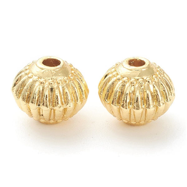 PandaHall Rack Plating Alloy Corrugated Beads, Lead Free & Cadmium Free, Long-Lasting Plated, Lantern, Real 18k Gold Plated, 8x6.5mm, Hole...
PandaHall Rack Plating Alloy Corrugated Beads, Lead Free & Cadmium Free, Long-Lasting Plated, Lantern, Real 18k Gold Plated, 8x6.5mm, Hole...