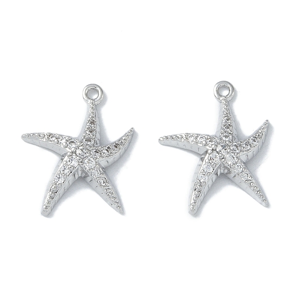 PandaHall Ocean Collection Theme Jewelry, Brass with Cubic Zirconia Charms, Real Platinum Plated, Starfish, 15.5x12.5x2.5mm, Hole: 1.2mm..., Clear
PandaHall Ocean Collection Theme Jewelry, Brass with Cubic Zirconia Charms, Real Platinum Plated, Starfish, 15.5x12.5x2.5mm, Hole: 1.2mm..., Clear