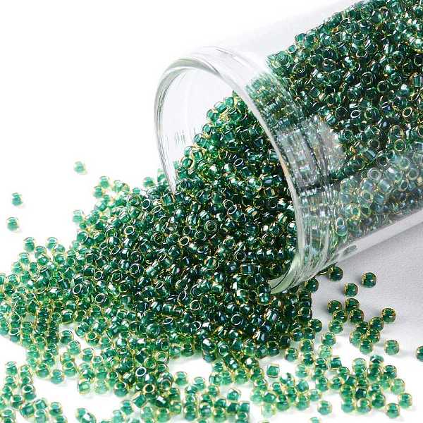 PandaHall TOHO Round Seed Beads, Japanese Seed Beads, (242) Inside Color Jonquil/Emerald Lined, 15/0, 1.5mm, Hole: 0.7mm, about 15000pcs/50g...
PandaHall TOHO Round Seed Beads, Japanese Seed Beads, (242) Inside Color Jonquil/Emerald Lined, 15/0, 1.5mm, Hole: 0.7mm, about 15000pcs/50g...