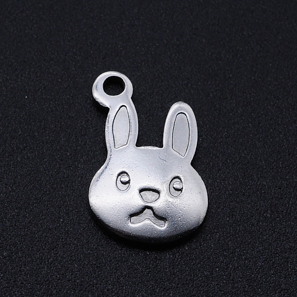 PandaHall 201 Stainless Steel Bunny Pendants, Rabbit, Stainless Steel Color, 15x10x1.5mm, Hole: 1.6mm 201 Stainless Steel Rabbit
PandaHall 201 Stainless Steel Bunny Pendants, Rabbit, Stainless Steel Color, 15x10x1.5mm, Hole: 1.6mm 201 Stainless Steel Rabbit