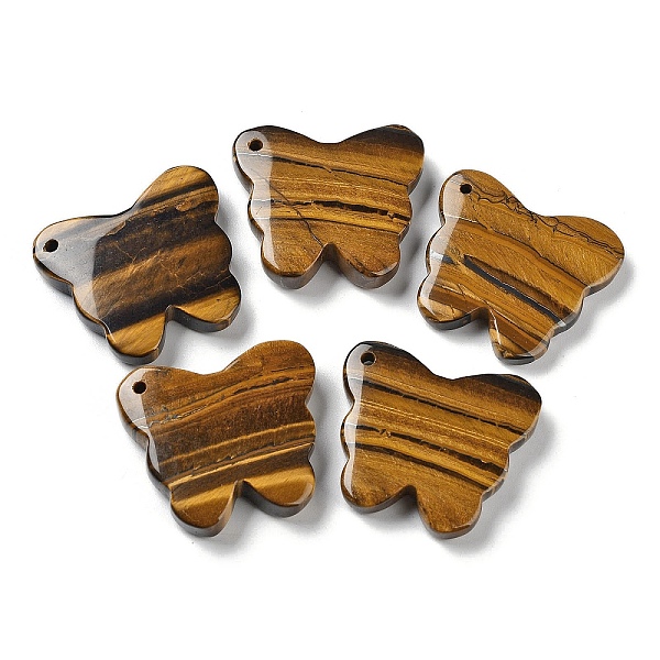 PandaHall Natural Tiger Eye Pendants, Butterfly Charms, 27.5~30x32~34x8mm, Hole: 2mm Tiger Eye Butterfly
PandaHall Natural Tiger Eye Pendants, Butterfly Charms, 27.5~30x32~34x8mm, Hole: 2mm Tiger Eye Butterfly