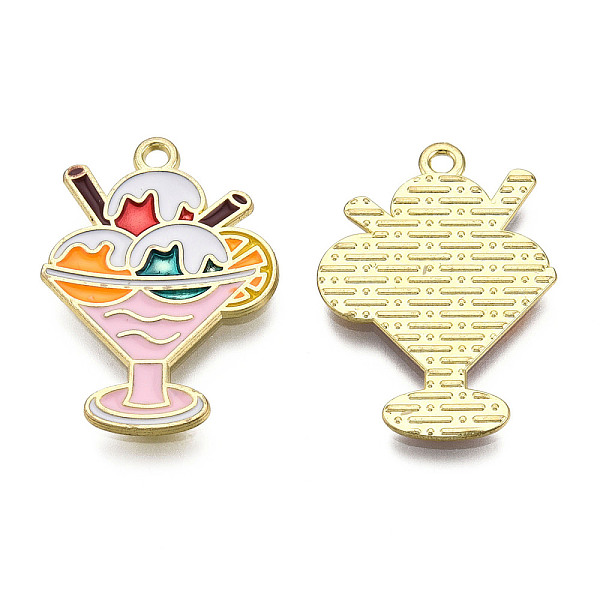 PandaHall Alloy Enamel Pendants, Cadmium Free & Lead Free, Ice Cream Charms, Golden, Pearl Pink, 28x20x1.3mm, Hole: 1.8mm Alloy+Enamel Food
PandaHall Alloy Enamel Pendants, Cadmium Free & Lead Free, Ice Cream Charms, Golden, Pearl Pink, 28x20x1.3mm, Hole: 1.8mm Alloy+Enamel Food