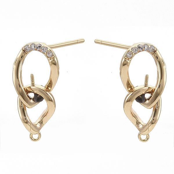 PandaHall Brass Micro Pave Clear Cubic Zirconia Stud Earring Findings, with Loop, Nickel Free, Teardrop, Real 18K Gold Plated, 18x8mm, Hole...
PandaHall Brass Micro Pave Clear Cubic Zirconia Stud Earring Findings, with Loop, Nickel Free, Teardrop, Real 18K Gold Plated, 18x8mm, Hole...