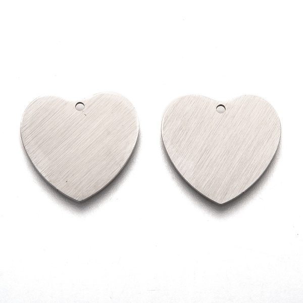 PandaHall 304 Stainless Steel Pendants, Stamping Blank Tag, Laser Cut, Double Side Drawbench Effect, Heart, Stainless Steel Color, 19x20x1mm...
PandaHall 304 Stainless Steel Pendants, Stamping Blank Tag, Laser Cut, Double Side Drawbench Effect, Heart, Stainless Steel Color, 19x20x1mm...