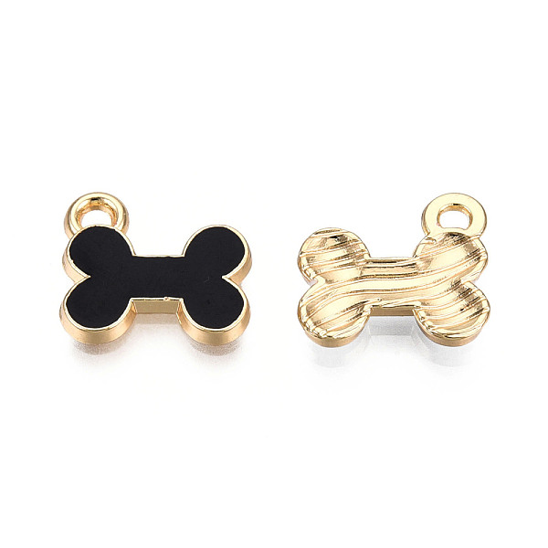 PandaHall Alloy Charms, with Enamel, Cadmium Free & Lead Free, Light Gold, Bone, Black, 11.5x13x2mm, Hole: 1.6mm Alloy+Enamel Others Black
PandaHall Alloy Charms, with Enamel, Cadmium Free & Lead Free, Light Gold, Bone, Black, 11.5x13x2mm, Hole: 1.6mm Alloy+Enamel Others Black