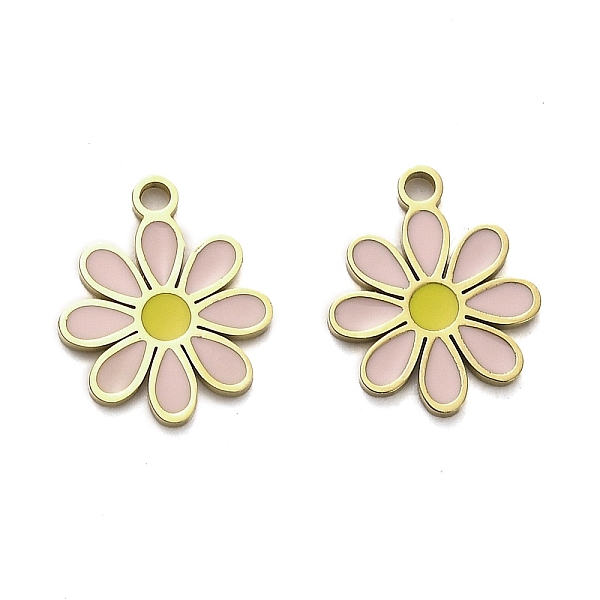 PandaHall 304 Stainless Steel Enamel Charms, Daisy Charms, Real 14K Gold Plated, 13x11x1mm, Hole: 1.5mm Stainless Steel+Enamel Flower
PandaHall 304 Stainless Steel Enamel Charms, Daisy Charms, Real 14K Gold Plated, 13x11x1mm, Hole: 1.5mm Stainless Steel+Enamel Flower