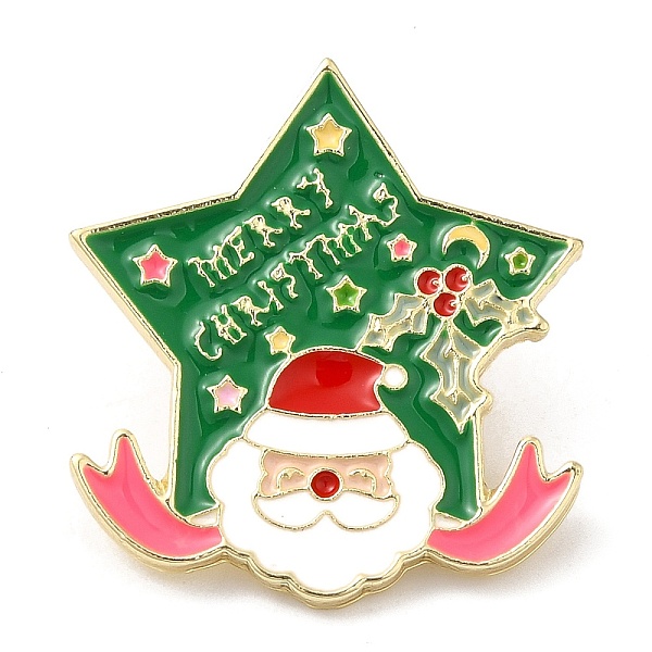 PandaHall Christmas Theme Enamel Pins, Light Gold Alloy Badge for Backpack Clothes, Santa Claus, 30x27x2mm Alloy+Enamel Santa Claus Green
PandaHall Christmas Theme Enamel Pins, Light Gold Alloy Badge for Backpack Clothes, Santa Claus, 30x27x2mm Alloy+Enamel Santa Claus Green