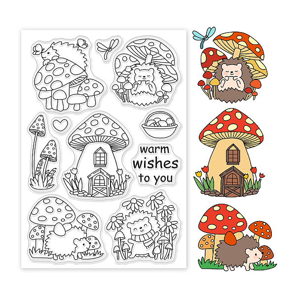 PandaHall GLOBLELAND Fairy Tales Mushroom Houses Clear Stamps Hedgehogs Silicone Clear Stamp Seals for Cards Making DIY Scrapbooking Photo...
PandaHall GLOBLELAND Fairy Tales Mushroom Houses Clear Stamps Hedgehogs Silicone Clear Stamp Seals for Cards Making DIY Scrapbooking Photo...