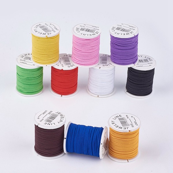 PandaHall Elastic Cord, Mixed Color, 1mm, about 5.46 yards(5m)/roll, 10roll/bag Elastic Fibre Round Multicolor
PandaHall Elastic Cord, Mixed Color, 1mm, about 5.46 yards(5m)/roll, 10roll/bag Elastic Fibre Round Multicolor