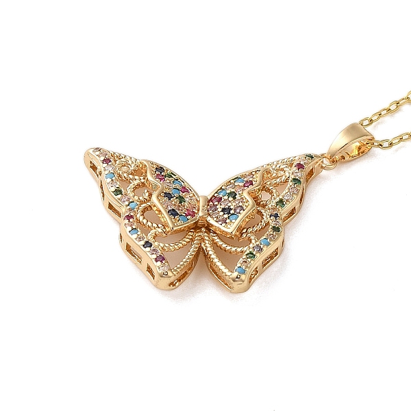 PandaHall Brass Micro Pave Cubic Zirconia Pendant Necklaces for Women, 201 Stainless Steel Cable Chain Necklaces, Butterfly, 15.94 inch...
PandaHall Brass Micro Pave Cubic Zirconia Pendant Necklaces for Women, 201 Stainless Steel Cable Chain Necklaces, Butterfly, 15.94 inch...