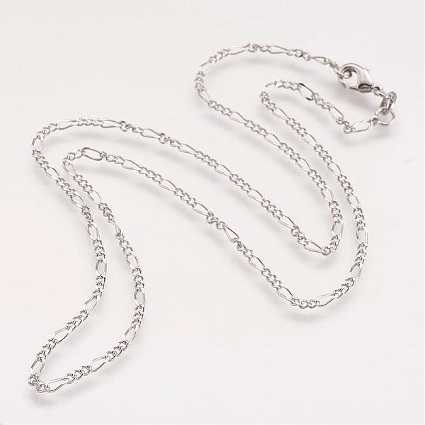 PandaHall Brass Chain Necklaces, with Lobster Clasps, Platinum, 18.03 inch(45.8cm) Brass
PandaHall Brass Chain Necklaces, with Lobster Clasps, Platinum, 18.03 inch(45.8cm) Brass