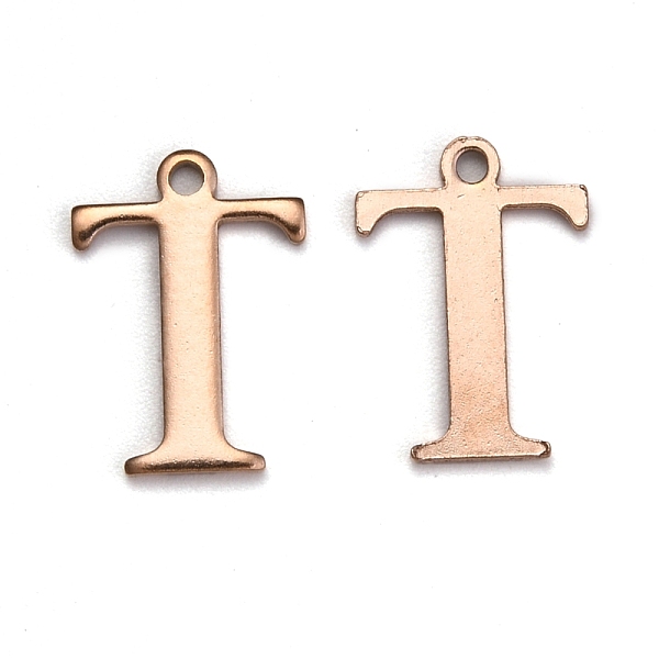 PandaHall Ion Plating(IP) 304 Stainless Steel Alphabet Charms, Rose Gold, Letter.T, 12x8.5x1mm, Hole: 1mm 304 Stainless Steel Letter T
PandaHall Ion Plating(IP) 304 Stainless Steel Alphabet Charms, Rose Gold, Letter.T, 12x8.5x1mm, Hole: 1mm 304 Stainless Steel Letter T