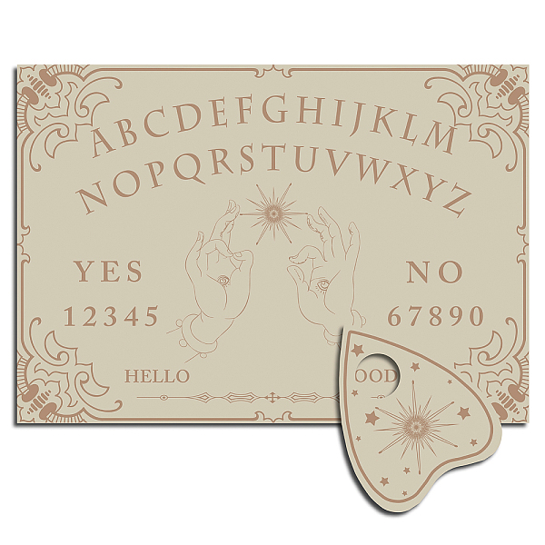 PandaHall CREATCABIN Wood Spirit Board Pendulum Board Wooden Talking Ouija Boards with Planchette Dowsing Divination Kit Game Spirit Hunt..., Yellow
PandaHall CREATCABIN Wood Spirit Board Pendulum Board Wooden Talking Ouija Boards with Planchette Dowsing Divination Kit Game Spirit Hunt..., Yellow