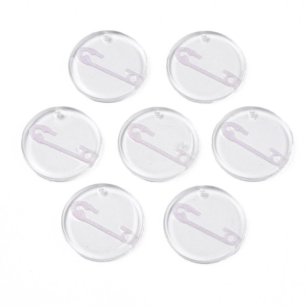 PandaHall Transparent Resin Pendants, with Glitter Powder, Flat Round with Pin, Pink, 24.5x2.5~3mm, Hole: 1.4mm Resin Flat Round Pink
PandaHall Transparent Resin Pendants, with Glitter Powder, Flat Round with Pin, Pink, 24.5x2.5~3mm, Hole: 1.4mm Resin Flat Round Pink