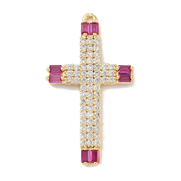 PandaHall Rack Plating Brass Micro Pave Cubic Zirconia Pendants, Long-Lasting Plated, Lead Free & Cadmium Free, Real 18K Gold Plated, Cross..., Pink
PandaHall Rack Plating Brass Micro Pave Cubic Zirconia Pendants, Long-Lasting Plated, Lead Free & Cadmium Free, Real 18K Gold Plated, Cross..., Pink
