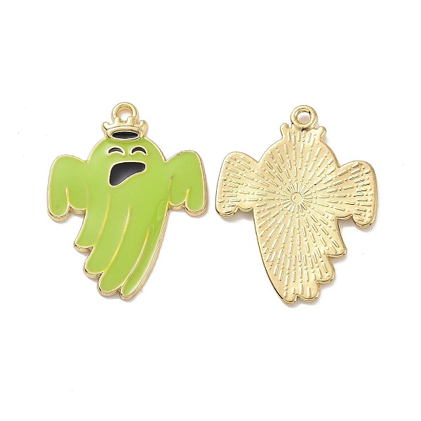 PandaHall Halloween Theme Rack Plating Alloy Enamel Pendants, Ghost Charms, Light Gold, 32.5x25x1.8mm, Hole: 2mm Alloy+Enamel Ghost
PandaHall Halloween Theme Rack Plating Alloy Enamel Pendants, Ghost Charms, Light Gold, 32.5x25x1.8mm, Hole: 2mm Alloy+Enamel Ghost