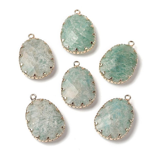 PandaHall Natural Amazonite Faceted Pendants, Golden Tone Brass Egg Charms, 26.5x17.5x5.5mm, Hole: 1.6mm Amazonite Egg
PandaHall Natural Amazonite Faceted Pendants, Golden Tone Brass Egg Charms, 26.5x17.5x5.5mm, Hole: 1.6mm Amazonite Egg