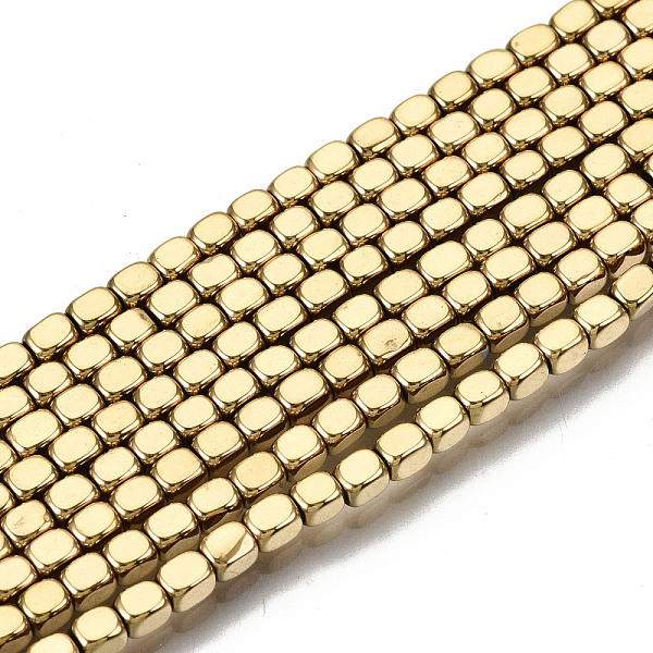 PandaHall Electroplate Non-magnetic Synthetic Hematite Beads Strands, Cuboid, Real 18K Gold Plated, 2.5x2x2mm, Hole: 0.8mm, about...
PandaHall Electroplate Non-magnetic Synthetic Hematite Beads Strands, Cuboid, Real 18K Gold Plated, 2.5x2x2mm, Hole: 0.8mm, about...