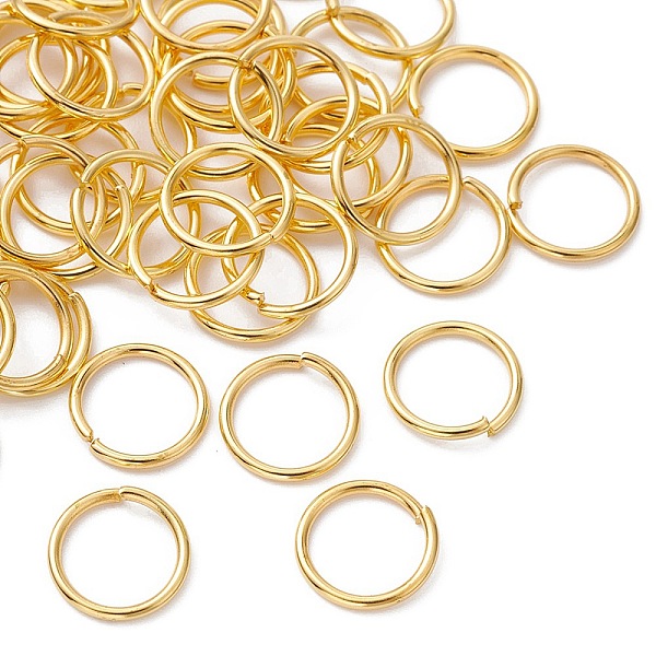 PandaHall Brass Open Jump Rings, Round Rings, Golden, 18 Gauge, 10x1mm, Inner Diameter: 8mm Brass Ring
PandaHall Brass Open Jump Rings, Round Rings, Golden, 18 Gauge, 10x1mm, Inner Diameter: 8mm Brass Ring