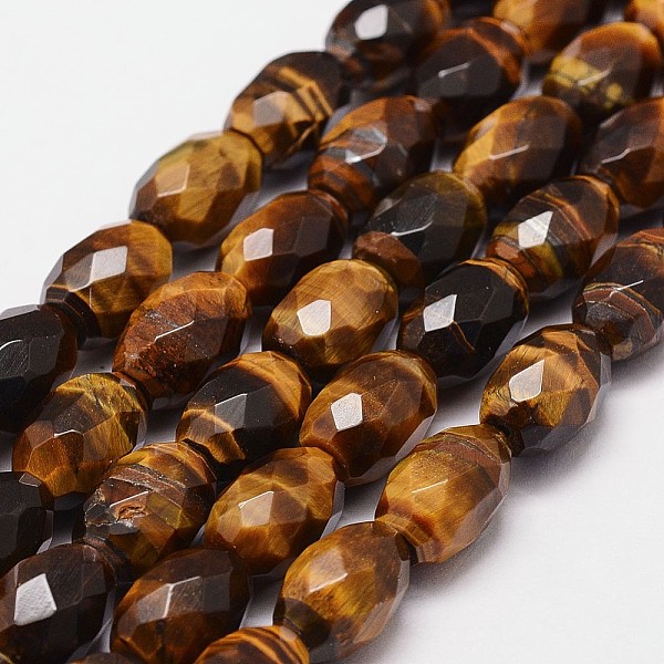 PandaHall Natural Tiger Eye Beads Strands, Grade A, Faceted, Drum Bead, 13~15x10mm, Hole: 1.2mm, about 28pcs/strand, 15.7 inch Tiger Eye...
PandaHall Natural Tiger Eye Beads Strands, Grade A, Faceted, Drum Bead, 13~15x10mm, Hole: 1.2mm, about 28pcs/strand, 15.7 inch Tiger Eye...