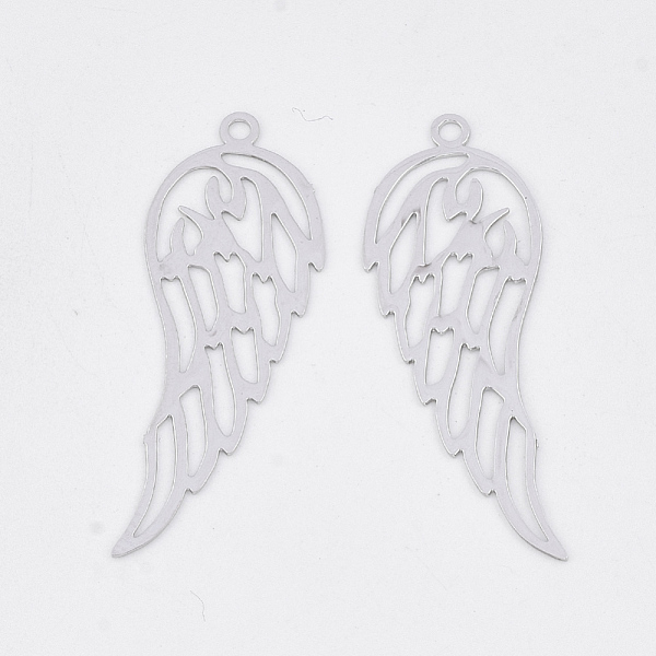 PandaHall Brass Pendants, Etched Metal Embellishments, Long-Lasting Plated, Wing, Platinum, 31.5x11x0.3mm, Hole: 1.2mm Brass Wing
PandaHall Brass Pendants, Etched Metal Embellishments, Long-Lasting Plated, Wing, Platinum, 31.5x11x0.3mm, Hole: 1.2mm Brass Wing