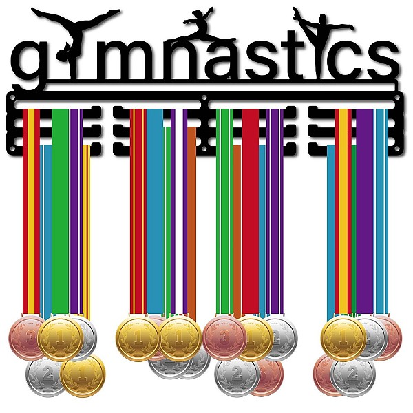 PandaHall Fashion Iron Medal Hanger Holder Display Wall Rack, with Screws, Gymnastics Pattern, 150x400mm, Hole: 5mm Iron Sports Black
PandaHall Fashion Iron Medal Hanger Holder Display Wall Rack, with Screws, Gymnastics Pattern, 150x400mm, Hole: 5mm Iron Sports Black