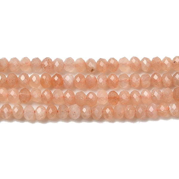 PandaHall Natural Sunstone Beads Strands, Faceted, Rondelle, 3x2mm, Hole: 0.5~0.6mm, about 129~173pcs/strand, 15.5 inch(39.5cm) Sunstone..., Brown
PandaHall Natural Sunstone Beads Strands, Faceted, Rondelle, 3x2mm, Hole: 0.5~0.6mm, about 129~173pcs/strand, 15.5 inch(39.5cm) Sunstone..., Brown