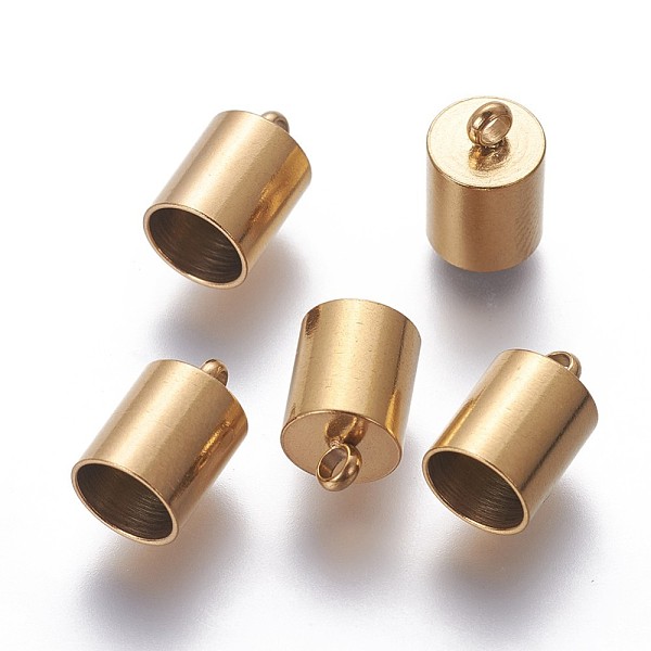 PandaHall Ion Plating(IP) 304 Stainless Steel Cord Ends, End Caps, Column, Golden, 11x7mm, Hole: 1.8mm, Inner Diameter: 6mm 304 Stainless...
PandaHall Ion Plating(IP) 304 Stainless Steel Cord Ends, End Caps, Column, Golden, 11x7mm, Hole: 1.8mm, Inner Diameter: 6mm 304 Stainless...
