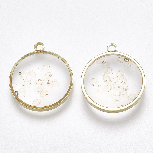 PandaHall Epoxy Resin Pendants, with Brass Findings, Flat Round, Light Gold, Clear, 18.5x16x2.5~4mm, Hole: 1.5mm Brass+Epoxy Resin Flat...
PandaHall Epoxy Resin Pendants, with Brass Findings, Flat Round, Light Gold, Clear, 18.5x16x2.5~4mm, Hole: 1.5mm Brass+Epoxy Resin Flat...