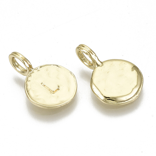 PandaHall Alloy Pendants, Cadmium Free & Nickel Free & Lead Free, Flat Round with Letter, Real 18K Gold Plated, Letter.L, 17x11.5x1.5mm...
PandaHall Alloy Pendants, Cadmium Free & Nickel Free & Lead Free, Flat Round with Letter, Real 18K Gold Plated, Letter.L, 17x11.5x1.5mm...