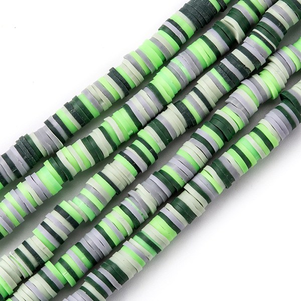 PandaHall Handmade Polymer Clay Beads Strands, for DIY Jewelry Crafts Supplies, Heishi Beads, Disc/Flat Round, Green, 6x0.5~1mm, Hole: 1.8mm...
PandaHall Handmade Polymer Clay Beads Strands, for DIY Jewelry Crafts Supplies, Heishi Beads, Disc/Flat Round, Green, 6x0.5~1mm, Hole: 1.8mm...