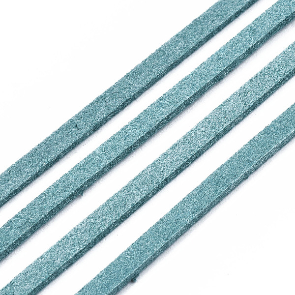 PandaHall Eco-Friendly Faux Suede Cord, Faux Suede Lace, Light Sea Green, 3.0x1.4mm, about 98.42 yards(90m)/roll Faux Suede Blue
PandaHall Eco-Friendly Faux Suede Cord, Faux Suede Lace, Light Sea Green, 3.0x1.4mm, about 98.42 yards(90m)/roll Faux Suede Blue