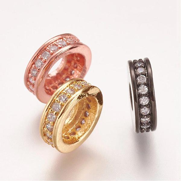 PandaHall Brass Micro Pave Cubic Zirconia European Beads, Large Hole Bead, Flat Round, Mixed Color, 10x3mm, Hole: 4mm Brass+Cubic Zirconia...
PandaHall Brass Micro Pave Cubic Zirconia European Beads, Large Hole Bead, Flat Round, Mixed Color, 10x3mm, Hole: 4mm Brass+Cubic Zirconia...