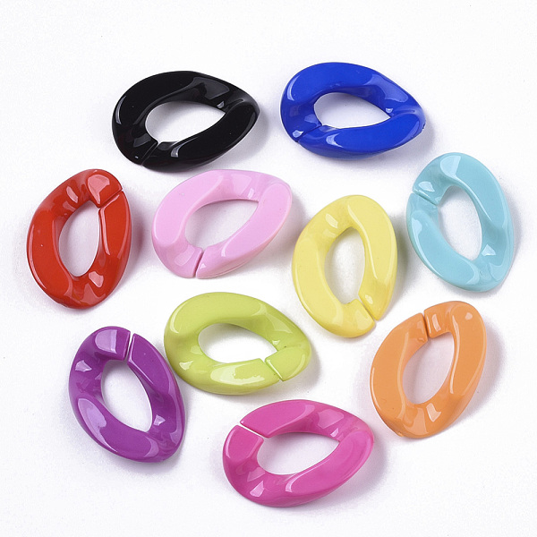 PandaHall Opaque Acrylic Linking Rings, Quick Link Connectors, for Curb Chains Making, Twist, Mixed Color, 30x21x6mm, Inner Diameter: 16x8mm..., Multicolor
PandaHall Opaque Acrylic Linking Rings, Quick Link Connectors, for Curb Chains Making, Twist, Mixed Color, 30x21x6mm, Inner Diameter: 16x8mm..., Multicolor