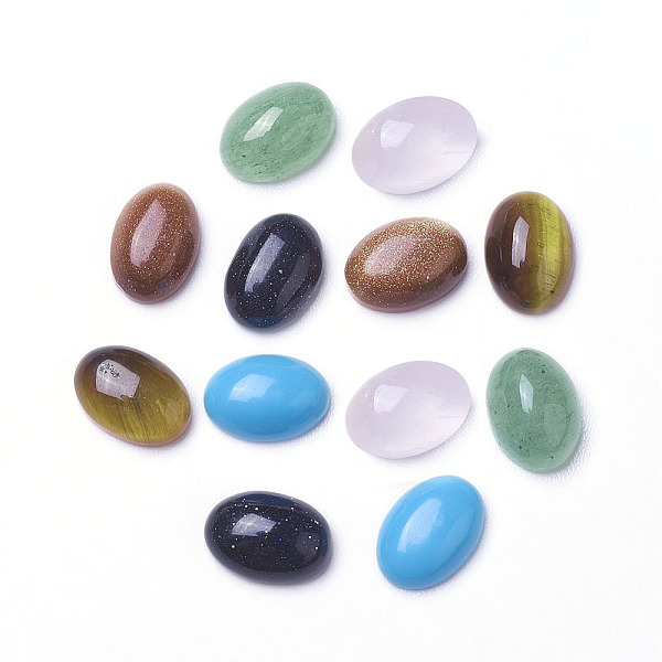 PandaHall Natural & Synthetic Mixed Stone Cabochons, Oval, 7x5x2~3mm Mixed Stone Oval
PandaHall Natural & Synthetic Mixed Stone Cabochons, Oval, 7x5x2~3mm Mixed Stone Oval
