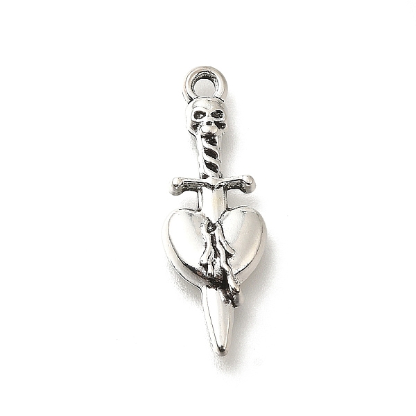 PandaHall Tibetan Style Alloy Pendants, Cadmium Free & Lead Free, Sword & Heart, Antique Silver, 25x8.5x2mm, Hole: 1.6mm, about 684pcs/500g...
PandaHall Tibetan Style Alloy Pendants, Cadmium Free & Lead Free, Sword & Heart, Antique Silver, 25x8.5x2mm, Hole: 1.6mm, about 684pcs/500g...