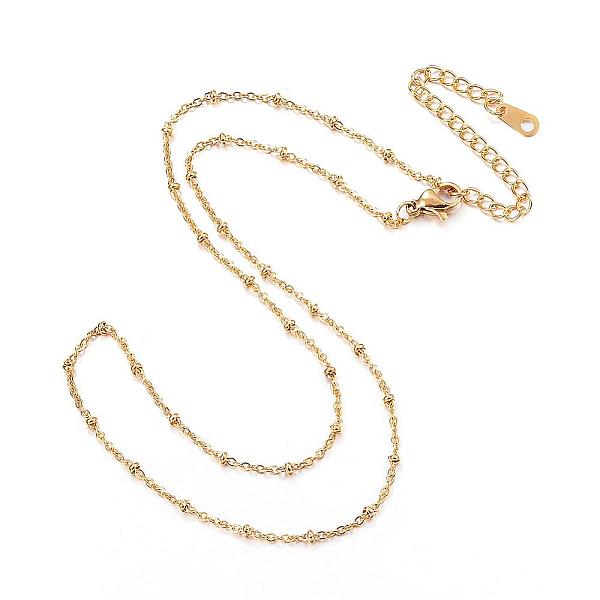 PandaHall Vacuum Plating 304 Stainless Steel Necklaces, Cable Chain Necklaces, Lead Free & Cadmium Free, Golden, 16.14 inch(41cm) 304...
PandaHall Vacuum Plating 304 Stainless Steel Necklaces, Cable Chain Necklaces, Lead Free & Cadmium Free, Golden, 16.14 inch(41cm) 304...