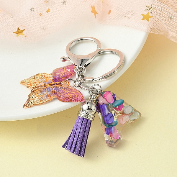 PandaHall Resin Letter & Acrylic Butterfly Charms Keychain, Tassel Pendant Keychain with Alloy Keychain Clasp, Letter A, 9cm Acrylic Letter...
PandaHall Resin Letter & Acrylic Butterfly Charms Keychain, Tassel Pendant Keychain with Alloy Keychain Clasp, Letter A, 9cm Acrylic Letter...